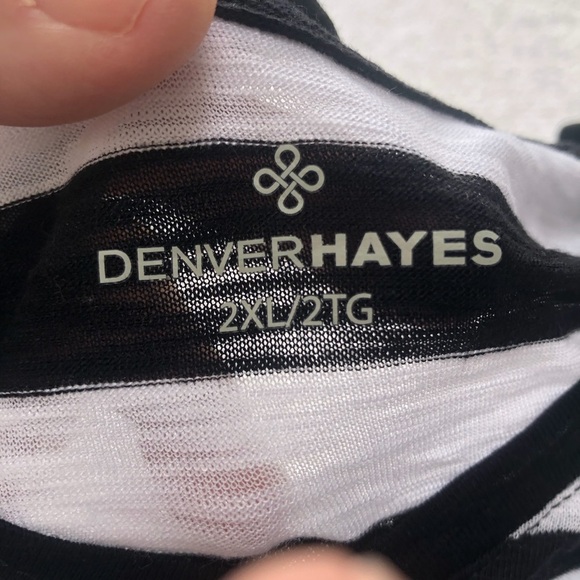Denver Hayes 2xl summery striped top. New or line new top - Picture 6 of 7